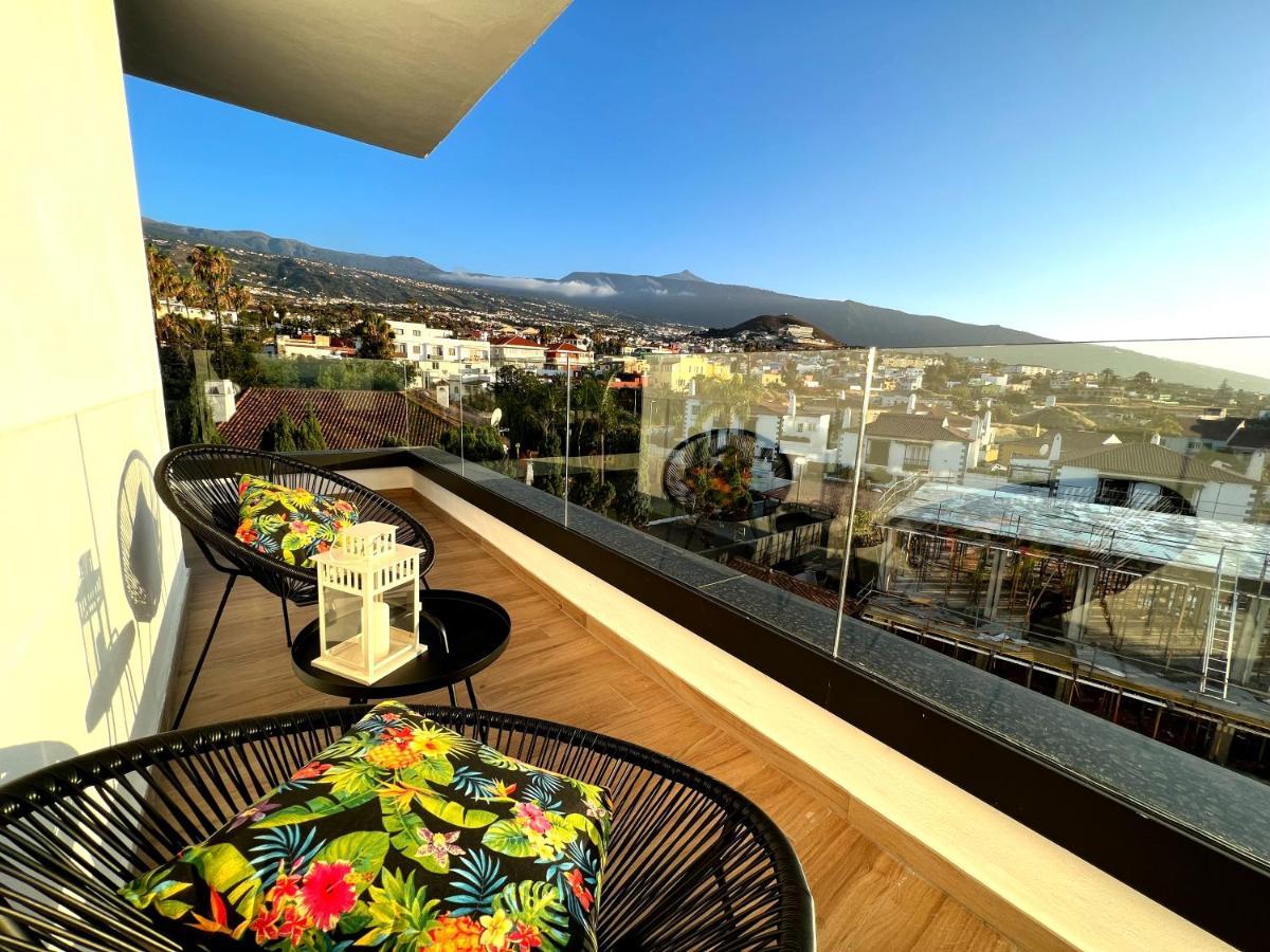 Lujoso Apartamento Completo, Piscina, Terraza Con Vistas Al Teide Пуэрто-де-ла-Крус Экстерьер фото